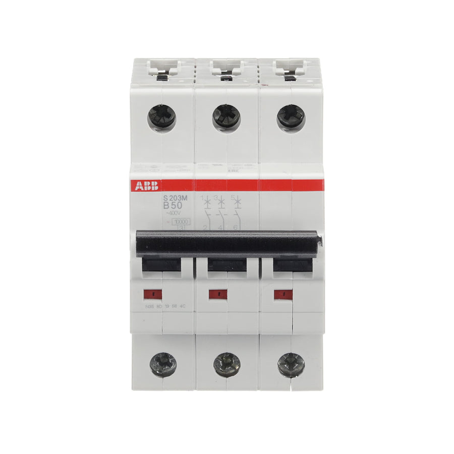 ABB Leitungsschutzschalter S203M-B50 3-polig Charakteristik B 50 A 10 kA