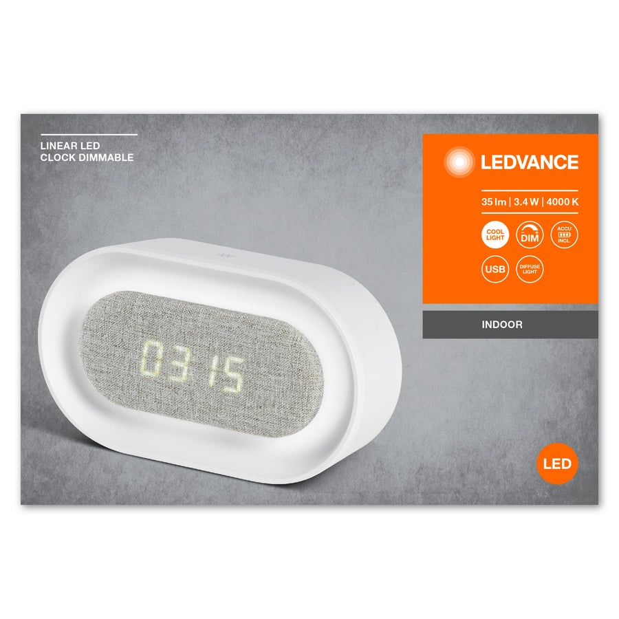 LEDVANCE Leuchte Linear LED Clock Dimmable 3,4W 12lm IP20