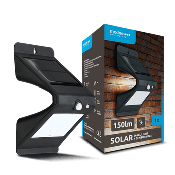 Modee Solar-Wandleuchte WS123 mit Bewegungsmelder, 150 lm, IP44