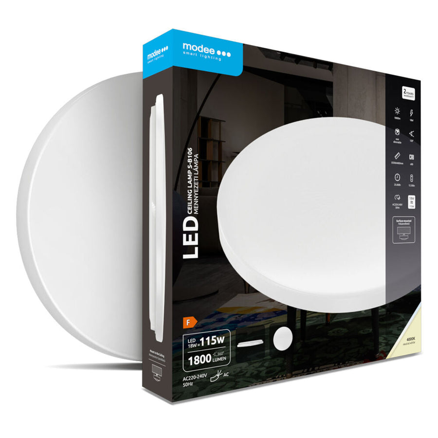 Modee LED-Deckenleuchte D330x72mm S-B106 18W 1.800lm 4000K IP20