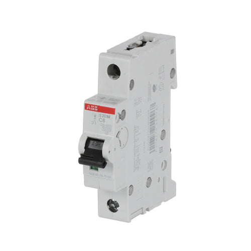 ABB Leitungsschutzschalter S201M-C6 1-polig Charakteristik C 6 A 10 kA – Produktansicht