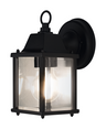 LEDVANCE ENDURA Classic Lantern Square S Wandleuchte E27 schwarz – Ansicht stehend