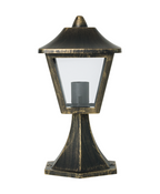 LEDVANCE ENDURA Classic Tradition Pollerleuchte 33 cm E27 gold – Ansicht stehend