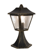 LEDVANCE ENDURA Classic Tradition Pollerleuchte 33 cm E27 gold – Ansicht stehend