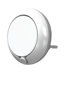 LEDVANCE LED Steckdosenleuchte Lunetta Round 0,3W/830 3lm warmweiß nicht dimmbar weiß IP20 – Ansicht stehend