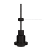 LEDVANCE Pendelleuchte Vintage 1906 PenduLum Black Box E27