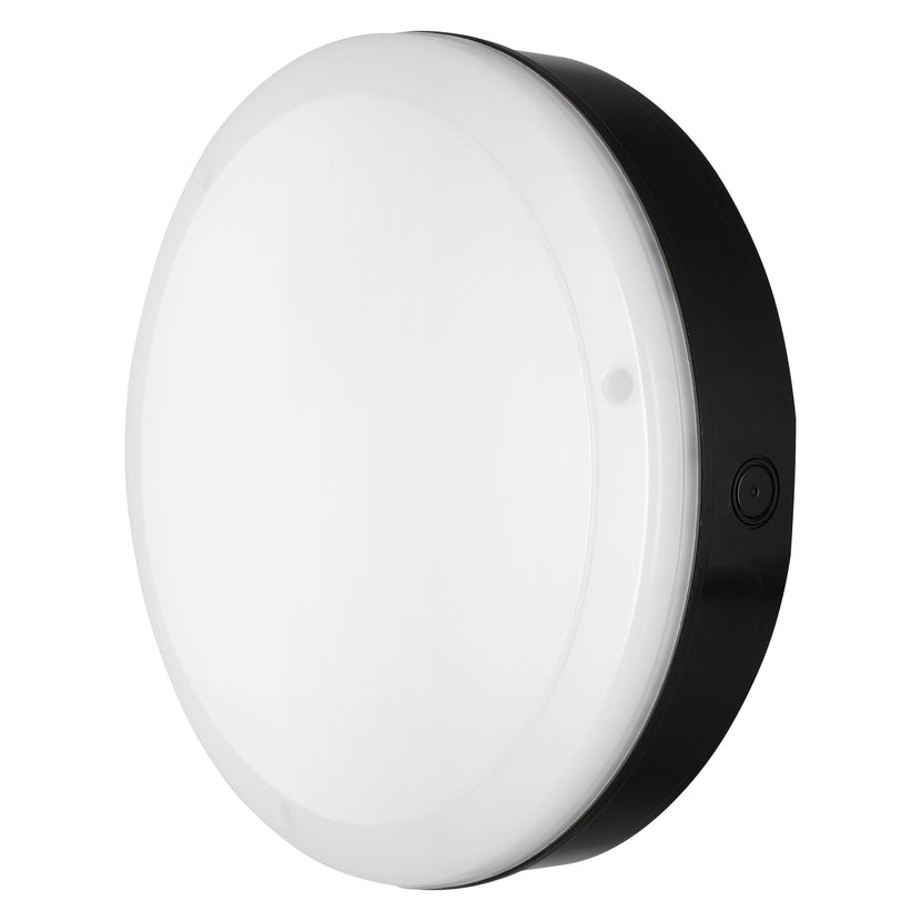 LEDVANCE LED-Wandleuchte Bulkhead Sensor 250 10 W 830 800 lm IP65 schwarz