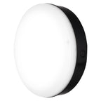 LEDVANCE LED-Wandleuchte Bulkhead 250 mit Notlicht 10 W 800 lm 830 warmweiß IP65 schwarz – Schrägansicht