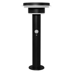 LEDVANCE LED-Wegeleuchte Endura Style Solar Double Circle 40 cm 6 W 400 lm warmweiß schwarz IP44 – Ansicht stehend