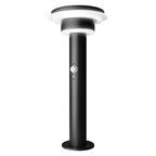 LEDVANCE LED-Wegeleuchte Endura Style Solar Double Circle 40 cm 6 W 400 lm warmweiß schwarz IP44 – Ansicht stehend