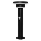 LEDVANCE LED-Wegeleuchte Endura Style Solar Double Circle 40 cm 6 W 400 lm warmweiß schwarz IP44 – Ansicht stehend