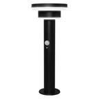 LEDVANCE LED-Wegeleuchte Endura Style Solar Double Circle 40 cm 6 W 400 lm warmweiß schwarz IP44 – Ansicht stehend