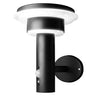 LEDVANCE Leuchte ENDURA Style Solar Wall Sensor Double Circle Black 6W 400lm IP44 – Ansicht stehend