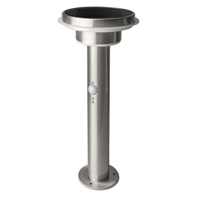 LEDVANCE Leuchte ENDURA Style Solar 40cm Post Sensor Double Circle Stainless Steel 6W 400lm IP44