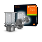 LEDVANCE Endura Classic Post Up Außenwandleuchte E27 max. 60 W Edelstahl IP44 ohne Leuchtmittel – Produkt mit Verpackung