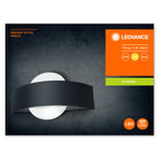 LEDVANCE LED Wandleuchte Endura Style Shield Round 11,5W/830 400lm warmweiß nicht dimmbar dunkelgrau IP44 – Verpackung