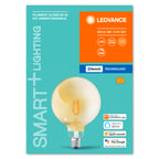 LEDVANCE LED Smart+ BT Apple HK CL G120 FIL 5,5-52 W/825 E27 600lm 320° dimmbar – Verpackung