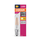 Osram LED Value Classic B Filament 4-40W/827 E14 470lm klar warmweiß nicht dimmbar – Verpackung