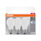 Osram LED Base Classic A Filament 6,5-60W/840 E27 806lm matt kaltweiß nicht dimmbar 3er Pack – Verpackung