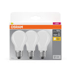 Osram LED Base Classic A Filament 11-100W/827 E27 1521lm matt warmweiß nicht dimmbar 3er Pack – Verpackung