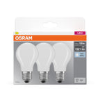 Osram LED Base Classic A Filament 11-100W/840 E27 1521lm matt kaltweiß nicht dimmbar 3er Pack – Verpackung