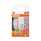 Osram LED Retrofit Classic B RGBW 4,9-40W/ E14 470lm matt warmweiß dimmbar 2er Pack – Verpackung
