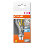 Osram LED Filament Star Classic A klar 300° 4-40W/840 neutralweiß 470lm B22d 220-240V – Verpackung