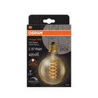 Osram / Ledvance LED Filament Vintage 1906 Globe G95 gold 320° 4,8-37W/822 extra warmweiß 420lm E27 220-240V dimmbar – Verpackung