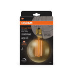 Osram / Ledvance LED Filament Vintage 1906 Globe G125 gold 320° 8,8-60W/822 extra warmweiß 806lm E27 220-240V dimmbar – Verpackung