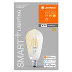 Osram / Ledvance LED Filament WIFI Smart+ Edison klar 300° 6-60W/827 warmweiß 806lm E27 220-240V dimmbar – Verpackung
