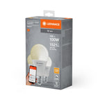 Ledvance LED WIFI Smart+ Classic A70 matt 220° 14-100W/827 warmweiß 1521lm E27 220-240V dimmbar 3er Pack – Verpackung