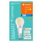 Osram / Ledvance LED Filament Bluetooth Smart+ Classic P klar 300° 4-40W/827 warmweiß 470lm E14 220-240V dimmbar – Verpackung