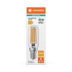 Osram / Ledvance LED Filament Special T26 klar 300° Performance 4,2-40W/827 warmweiß 470lm E14 220-240V – Verpackung