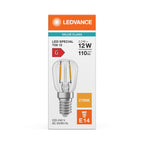 Osram / Ledvance LED Filament Special T26 klar 300° Performance 1,3-10W/827 warmweiß 110lm E14 220-240V – Verpackung