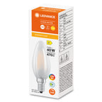 Osram / Ledvance LED Filament Kerze B matt 300° Superior 3,4-40W/927 warmweiß 470lm E14 220-240V dimmbar – Verpackung 2