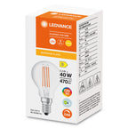 Osram / Ledvance LED Filament Tropfen P klar 300° Superior 3,4-40W/927 warmweiß 470lm E14 220-240V dimmbar – Verpackung 2