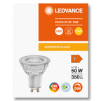 Osram / Ledvance LED Reflektor PAR16 36° Superior 4,7-50W/927 warmweiß 350lm GU10 220-240V dimmbar – Verpackung