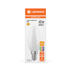 Osram / Ledvance LED Filament Kerze B matt 300° Superior 4,2-40W/927 warmweiß 470lm E14 220-240V dimmbar – Verpackung