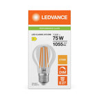 Osram / Ledvance LED Filament Classic A klar 300° Performance 7,5-75W/827 warmweiß 1055lm E27 220-240V dimmbar – Verpackung