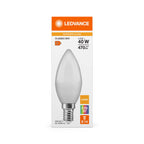 Osram / Ledvance LED Kerze B matt 200° Superior 4,9-40W/927 warmweiß 470lm E14 220-240V – Verpackung