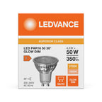 Osram / Ledvance LED Reflektor PAR16 36° Superior 4,5-50W/818-827 warmweiß 350lm GU10 220-240V dimmbar – Verpackung