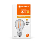 Osram / Ledvance LED Filament Classic A klar 320° Superior MotionSensor 7,3-60W/827 warmweiß 806lm E27 220-240V – Verpackung