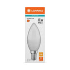 Osram / Ledvance LED Kerze B matt 200° Value 4,9-40W/827 warmweiß 470lm E14 220-240V – Verpackung