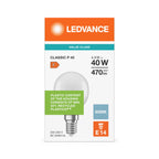 Osram / Ledvance LED Tropfen P matt 200° Value 4,9-40W/865 tageslichtweiß 470lm E14 220-240V – Verpackung