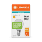 Osram / Ledvance LED Tropfen P matt 200° Value 7,5-60W/827 warmweiß 806lm E14 220-240V – Verpackung