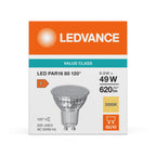 Osram / Ledvance LED Reflektor PAR16 120° Value 6,9-49W/830 warmweiß 620lm GU10 220-240V – Verpackung