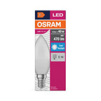 Osram / Ledvance LED Kerze B matt 220° Value 4,9-40W/865 tageslichtweiß 470lm E14 220-240V – Verpackung