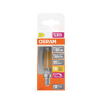 Osram / Ledvance LED Filament Superstar Kerze B klar 300° 5,9-60W/827 warmweiß 806lm E14 220-240V dimmbar – Verpackung