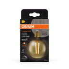 Osram / Ledvance LED Filament Vintage 1906 Globe G80 klar 300° 7,2-60W/824 extra warmweiß 806lm E27 220-240V dimmbar – Verpackung