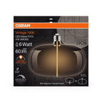Osram / Ledvance LED Filament Vintage 1906 Big Elipse klar 320° Magnetic 4-6W/818 extra warmweiß 60lm E27 220-240V dimmbar – Verpackung